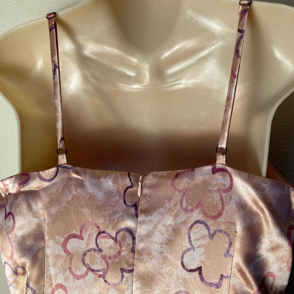 Wild Fable Women’s Sundress Size XL Pink Purple Flowers Fully Lined Dress - Picture 6 of 7